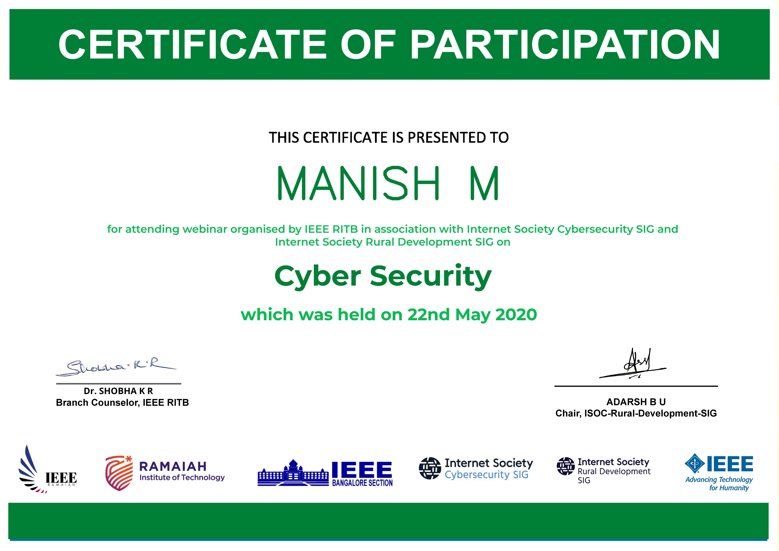 IEEE Cybersecurity webinar